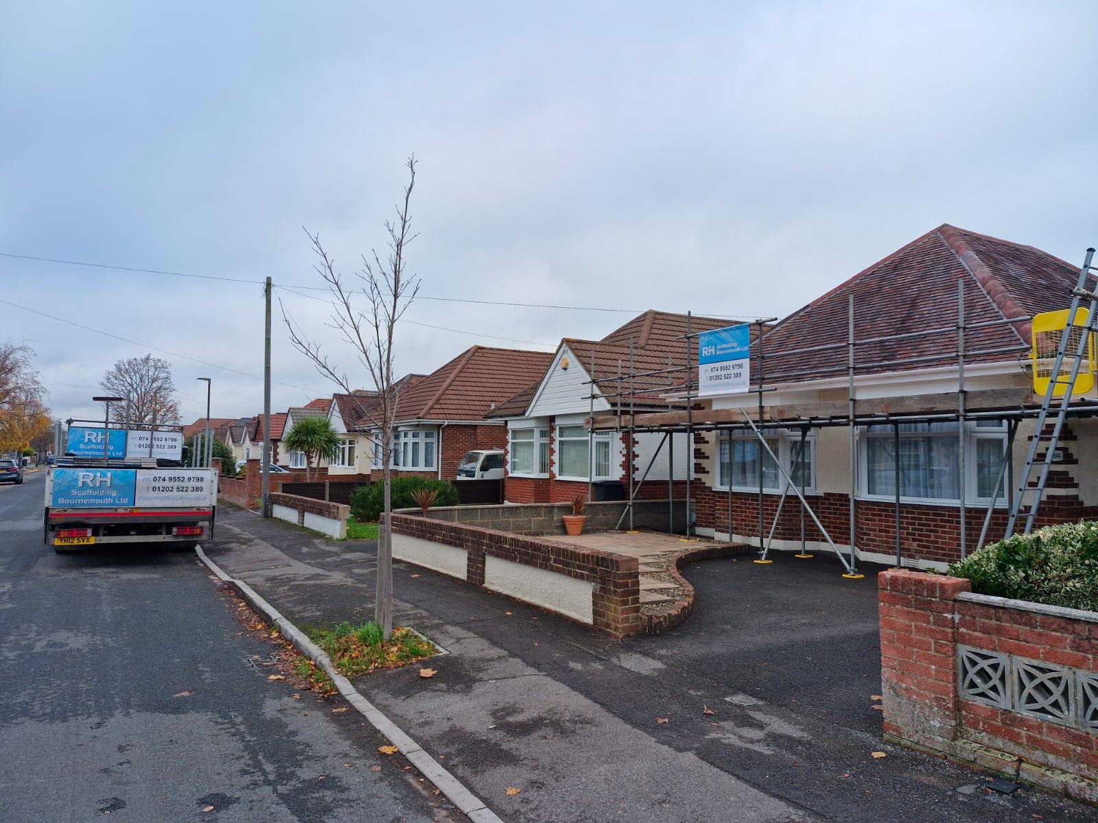 Scaffolding cost for a property in Bournemouth