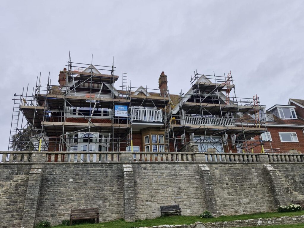 Scaffolding loading bay installed in Bournemouth