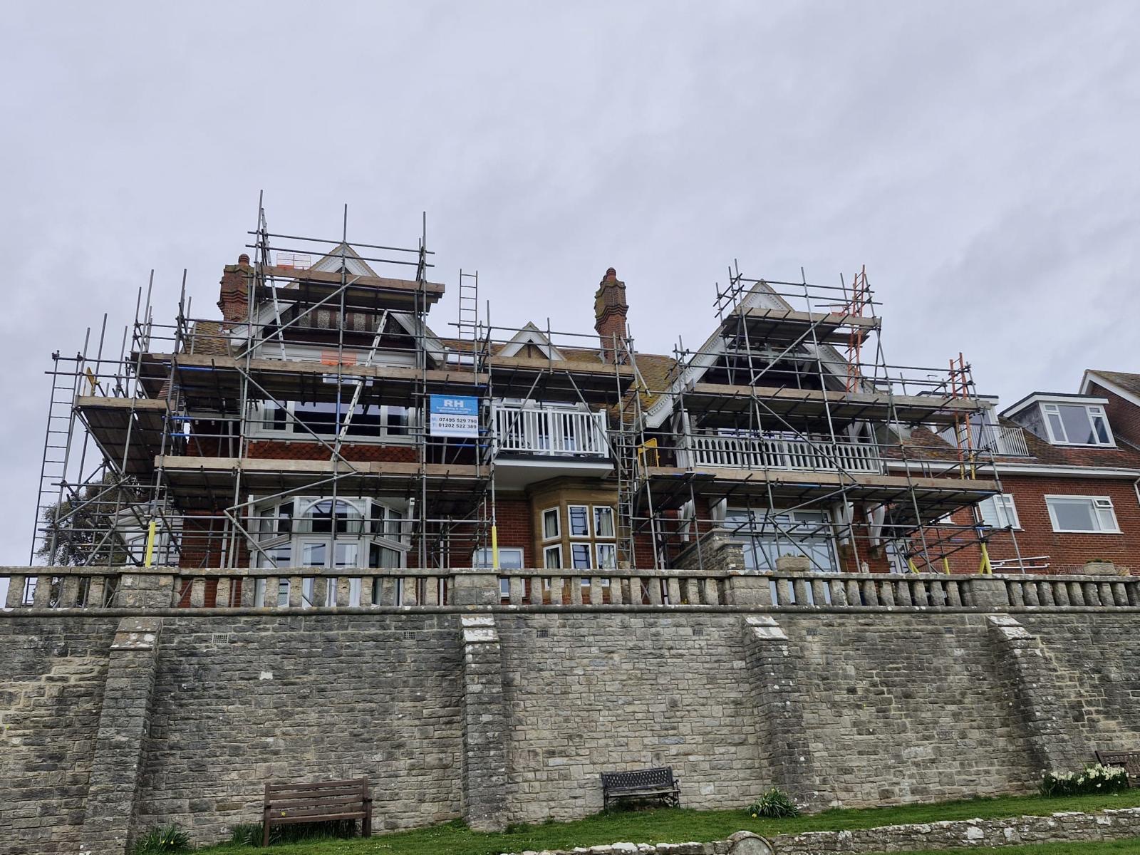 Scaffolding loading bay installed in Bournemouth